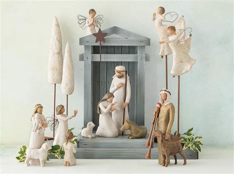 black willow tree angels|willow tree angel nativity scene.